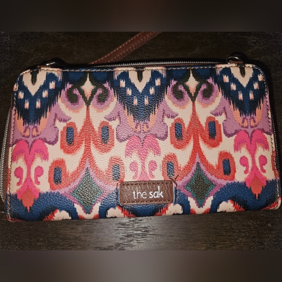 The Sak Pink and Blue Patterned Wallet - Picture 5 of 5